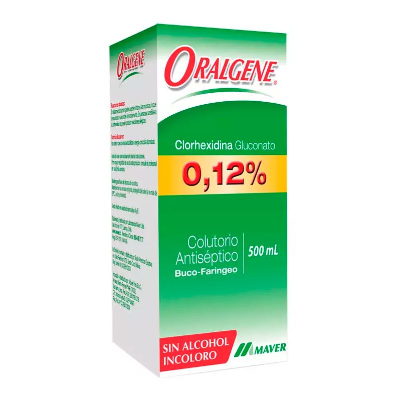 Oralgene Enjuague Bucal 0,12% x 500 mL MAVER